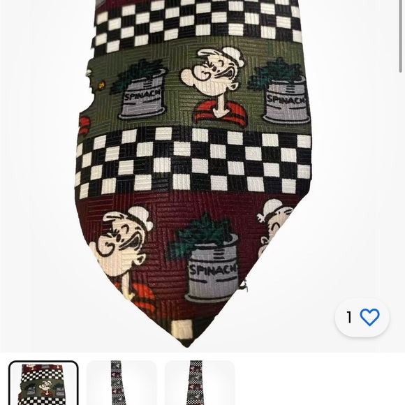 men’s Vintage Popeye, the sailor band Tie Comics 1995 - Picture 3 of 3